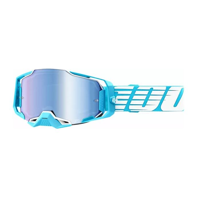 100% MX Goggles Armega Oversized Sky Blue Mirror